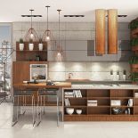 Połączenie orzecha z miedzią, fronty Calma popiel II i Piano II, WFM KUCHNIE