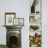 półka na drewno kominkowe