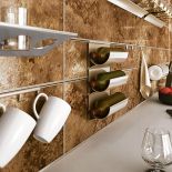 SYSTEM ŚCIENNY, który montujemy, wykorzystując płytki ceramiczne, do wyboru mnóstwo półeczek, ZOBAL, zobal.com.pl