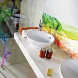 Pastelowe łazienki, aranżacje