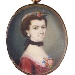 Peter Paul Lens, Portret damy , ok. 1750 r.