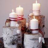 Prosta dekoracja adwentowa ze świecami