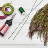 Jesienne dekoracje diy: serce z wrzosu