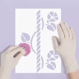 Powój - szablon do dekoracji ściany