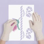 Powój - szablon do dekoracji ściany