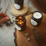 świece z ekologicznego wosku sojowego