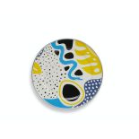 prezent pod choinkę talerz ręcznie malowany