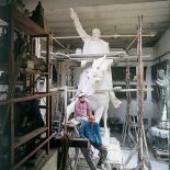 Profesor Marian Konieczny przy pracy.