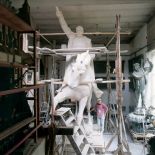 Profesor Marian Konieczny przy pracy.