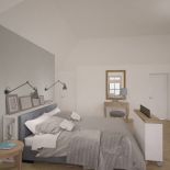 Sypialnia w szarościach nie musi być nudna.