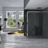 AZURE to kabina zrobiona ze szkła o grubości 8 mm, z wyraźnymi aluminiowymi profilami, INBANI, inbani.com