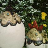 Przedmioty wielofunkcyjne, ręcznie lepione metodą wałeczkową, z masy szamotowej, częściowo szkliwione, dwukrotnie wypalane