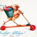 Przedwojenna polska pocztówka wielkanocna, zbiory prywatne, fot. Piotr Mecik/FORUM