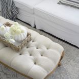 biały salon w stylu hamptons