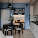 beż i niebieski we wnętrzach