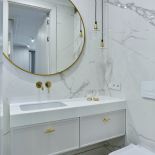 łazienka w stylu francuskiej kamienicy