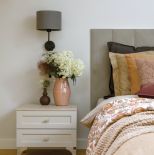 sypialnia w domku dla gości