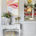 przedpokój glamour złote dodatki