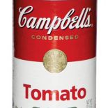 Puszka firmy Cambell s z ulubioną zupą Andy Warhola.