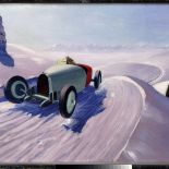 Rafał Malczewski Auto na tle pejzażu zimowego , ok. 1930 r. Muzeum Narodowe w Warszawie