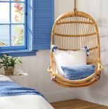 rattanowy fotel wiszący huśtawka