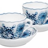 Ręcznie malowana miśnieńska porcelana.