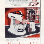 Reklama mikserów firmy KitchenAid, z połowy XX w.