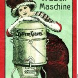 Reklama pralek marki System Krauss, 1913 r.