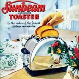 Reklama tostera firmy Sunbeam, ok. 1950 r.