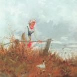 Roman Kochanowski, Gęsiarka 1880 r., własność prywatna.