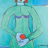 Roman Opałka, Kobieta z pomarańczą , 1958 r., POLSWISS ART