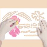 Romantyczny wzór - kokardki. Wzór na romantyczne wnętrze