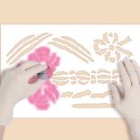 Romantyczny wzór - kokardki. Wzór na romantyczne wnętrze