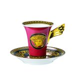 MEDUSA, porcelanowa filiżanka z charakterystycznym uszkiem, VERSACE, rosenthal-online.pl