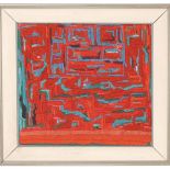 Róża , haft, 40 x 40 cm, 1987 r. Delfina Krasicka - życie, twórczość, galeria prac