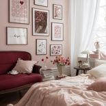 różowa pastelowa sypialnia