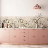 różowe meble kuchenne