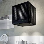 Nowczesny okap dobrze wygląda w kuchni urządzonej minimalistycznie.