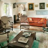 Salon - klasyczny i elegancki. Kamienna hacjenda z widokami