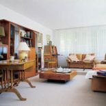 Salon urządzony w stylu art deco. Dom wśród paryskich róż