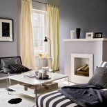 Salon w stonowanych szarościach. TIKKURILA