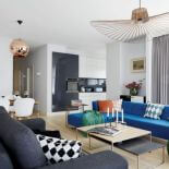 Wnętrze: Agata Słoma/ OMII. Jak zaaranżować nowoczesny salon z charakterem?