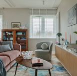 salon w pastelowych kolorach