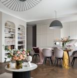 styl paryski salon z jadalnią