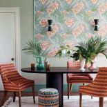 tapeta na ścianie w jadalni