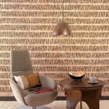 Ścianę ozdobiono wzorem Zebra. FOX DEKORATOR