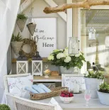 balkon taras w stylu shabby chic