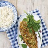 Sola w pistacjach i migdałach. Smak morza