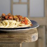 Spaghetti z soczewicą. Wegetariańska uczta