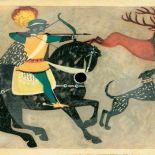 Speedy Gonzales w połączeniu z reprodukcją Polowanie na jelenia Stanisława Rozwadowskiego – pomysł prywatnej